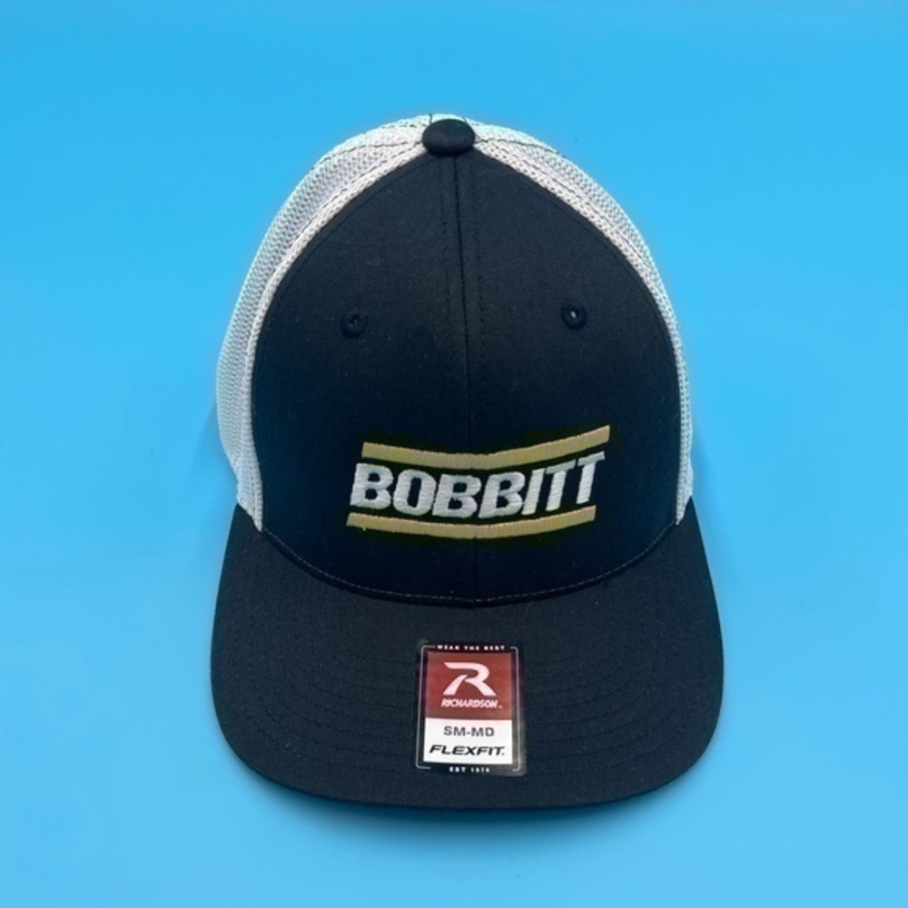 NWT- BOBBITT Construction  Embroidered Trucker Fitted Hat